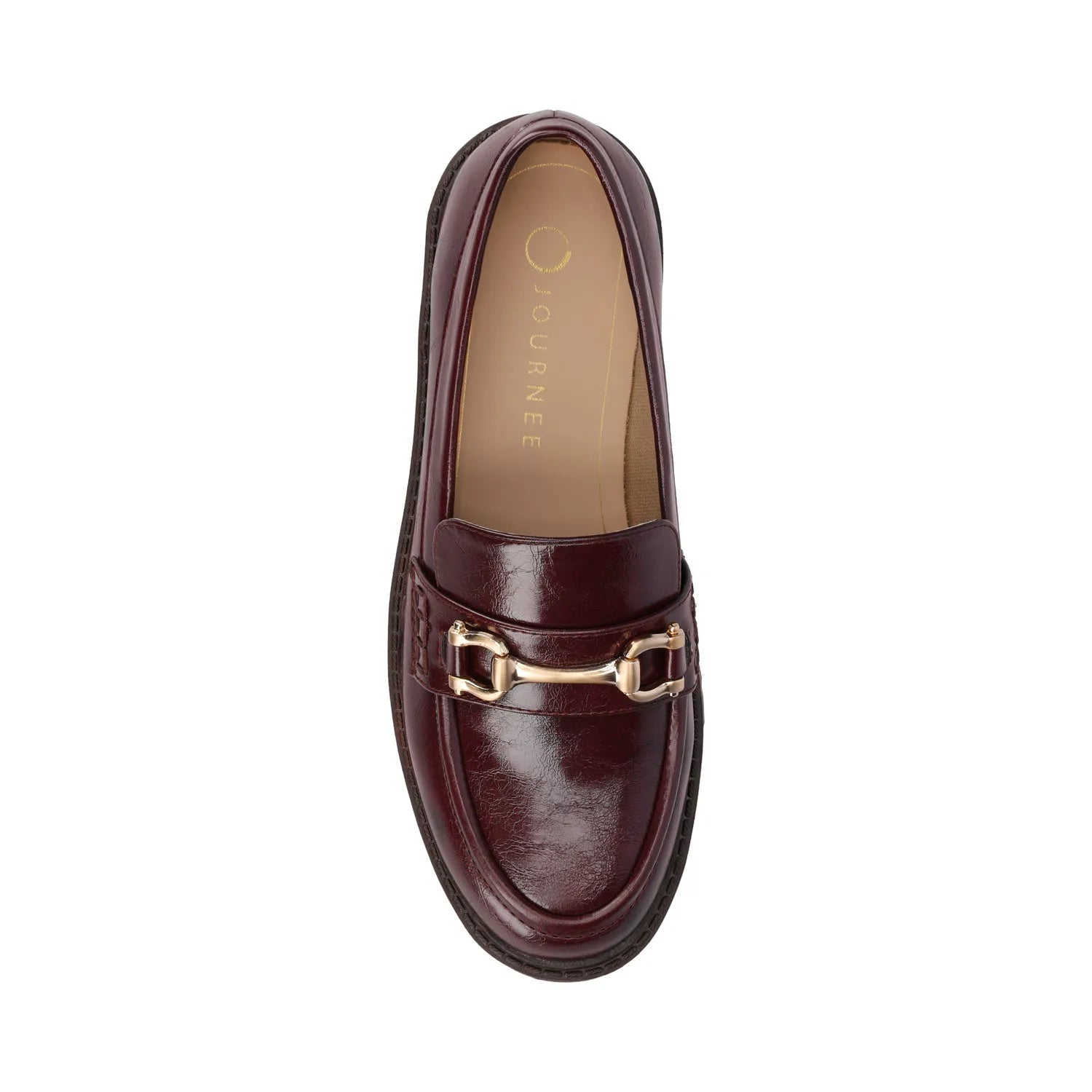 JESSAMEY WIDE LOAFER FLAT - Oxblood Patent