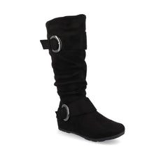 Black Faux Suede