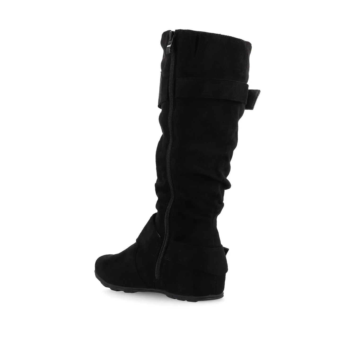 Black Faux Suede