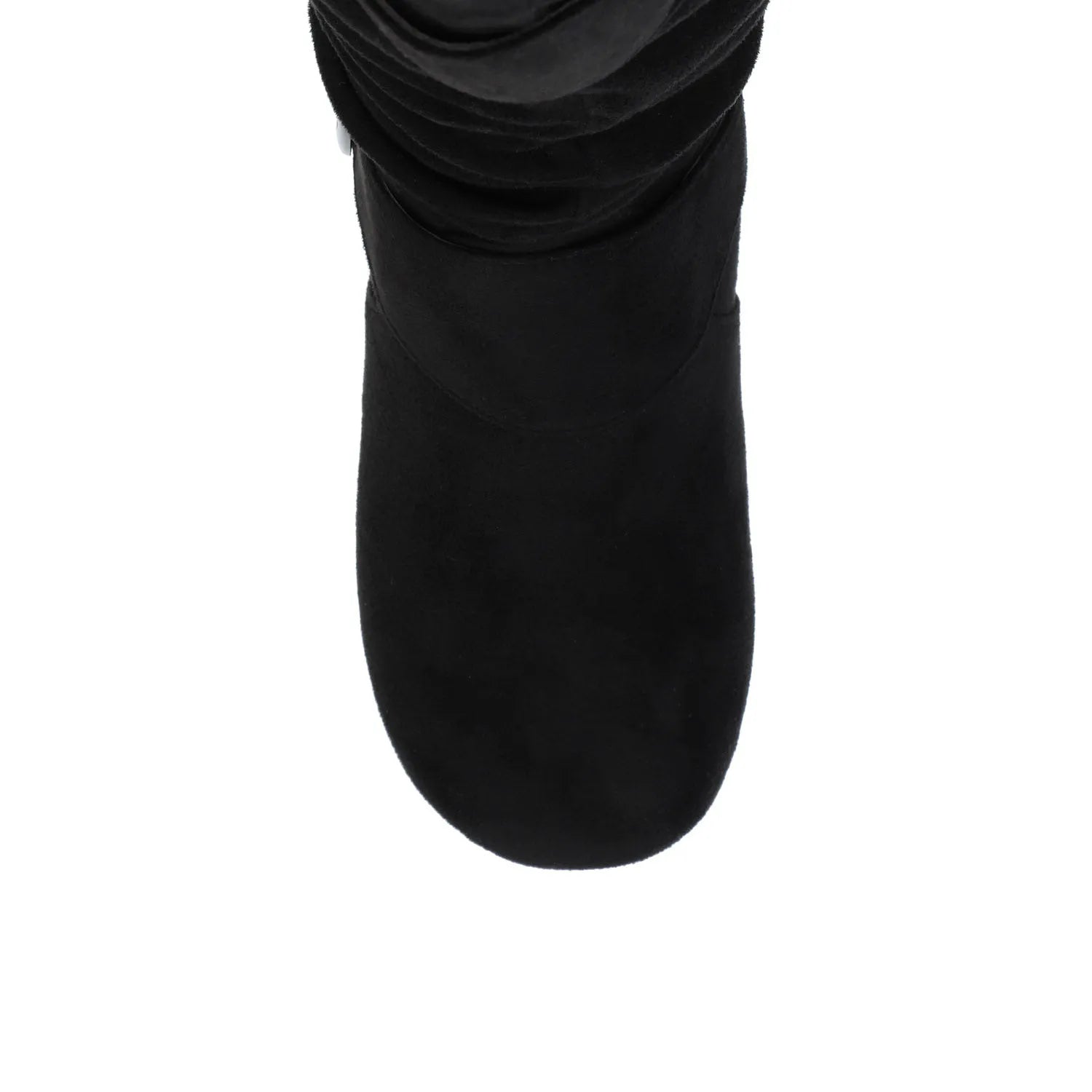 Black Faux Suede