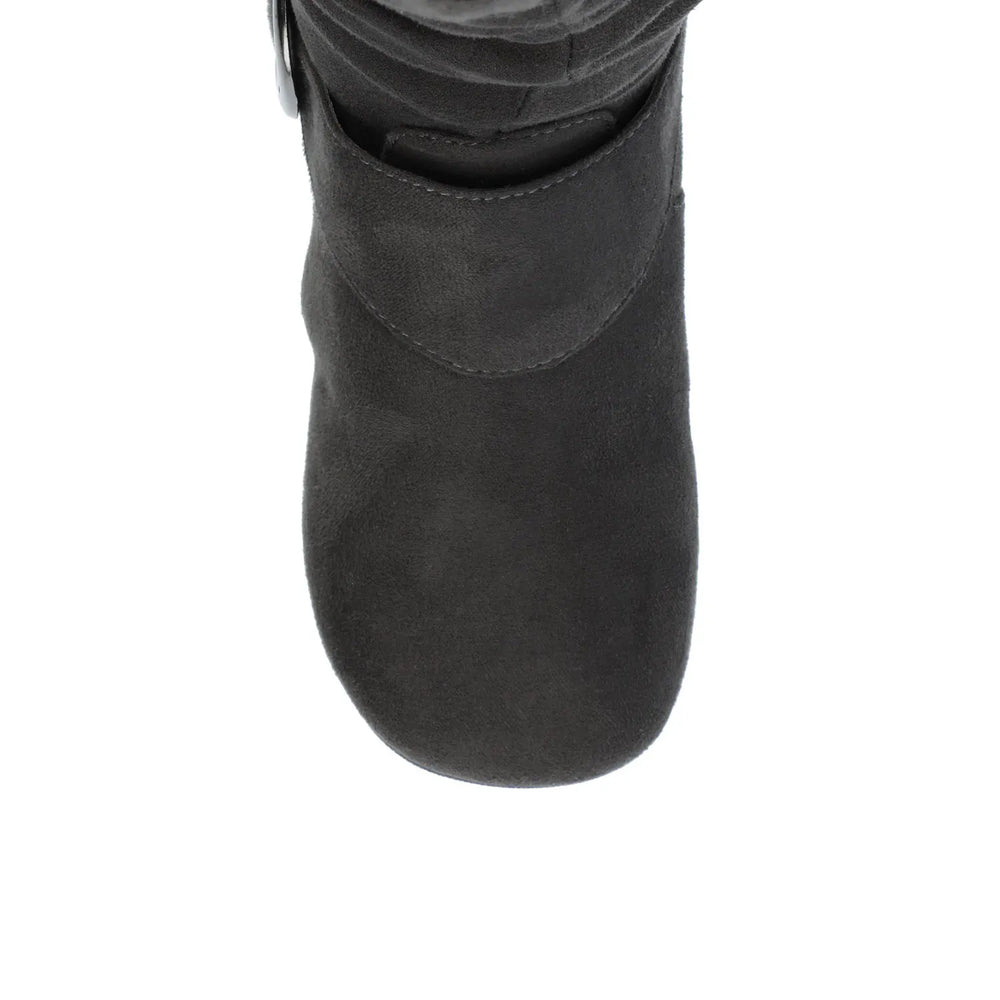 Grey Faux Suede