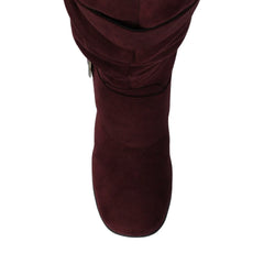 Oxblood Faux Suede