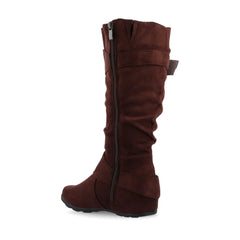 Brown Faux Suede