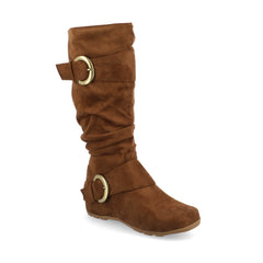 Camel Faux Suede