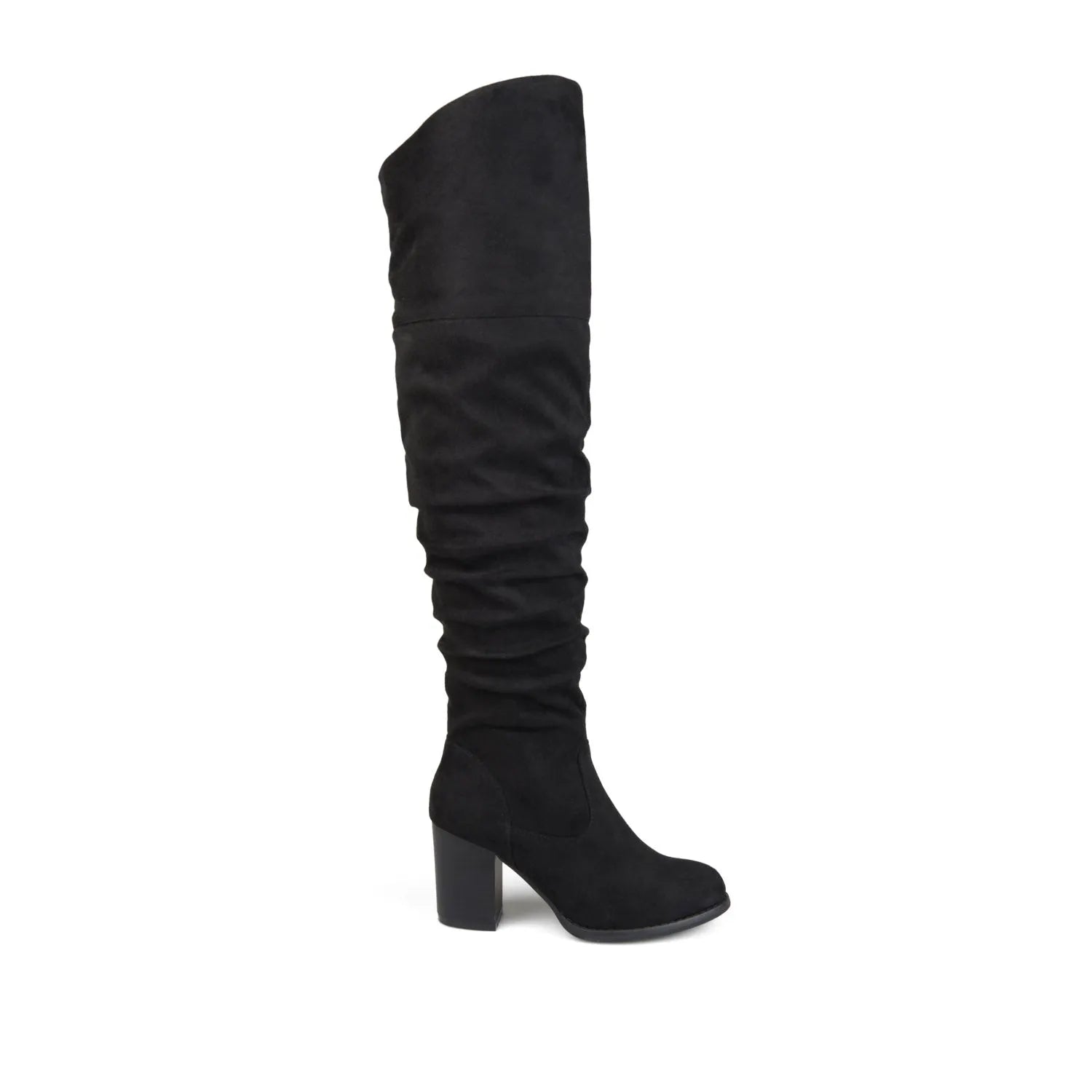 Black Faux Suede