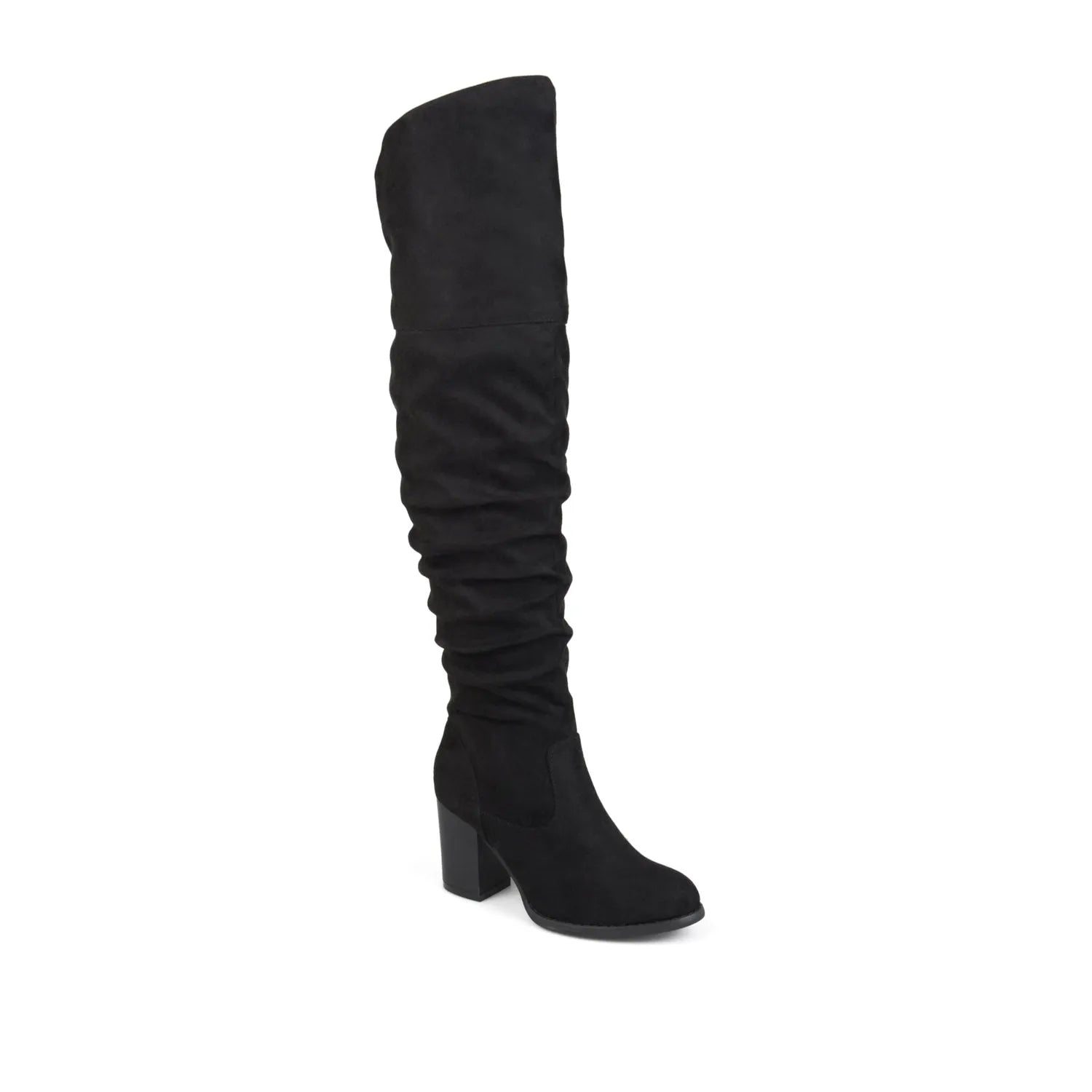 Black Faux Suede
