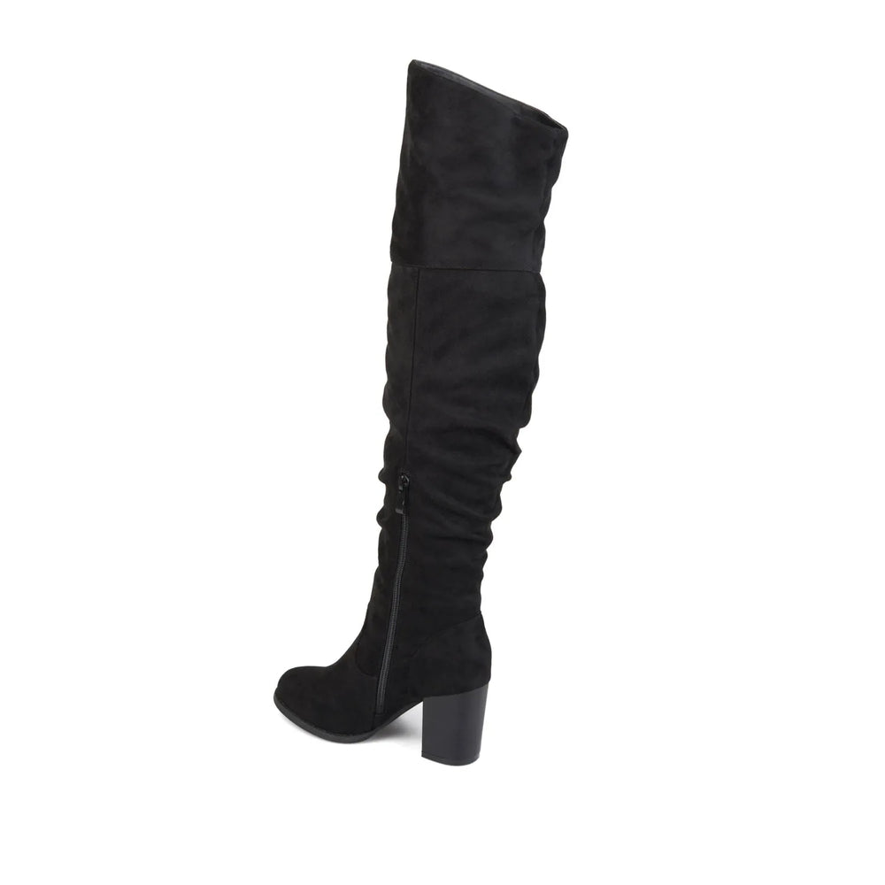 Black Faux Suede
