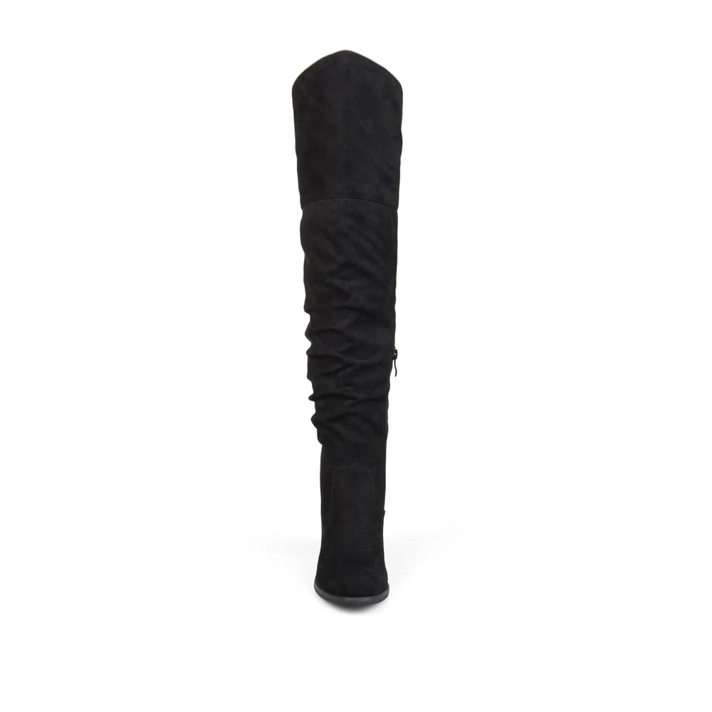 Black Faux Suede