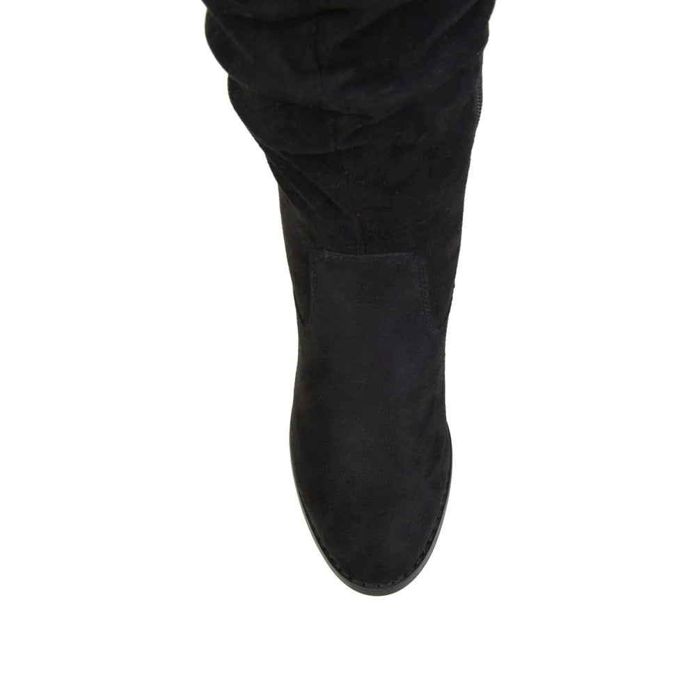 Black Faux Suede