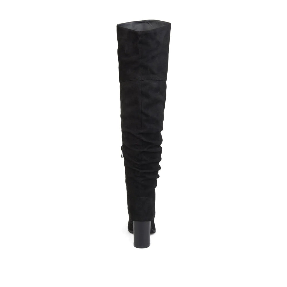 Black Faux Suede