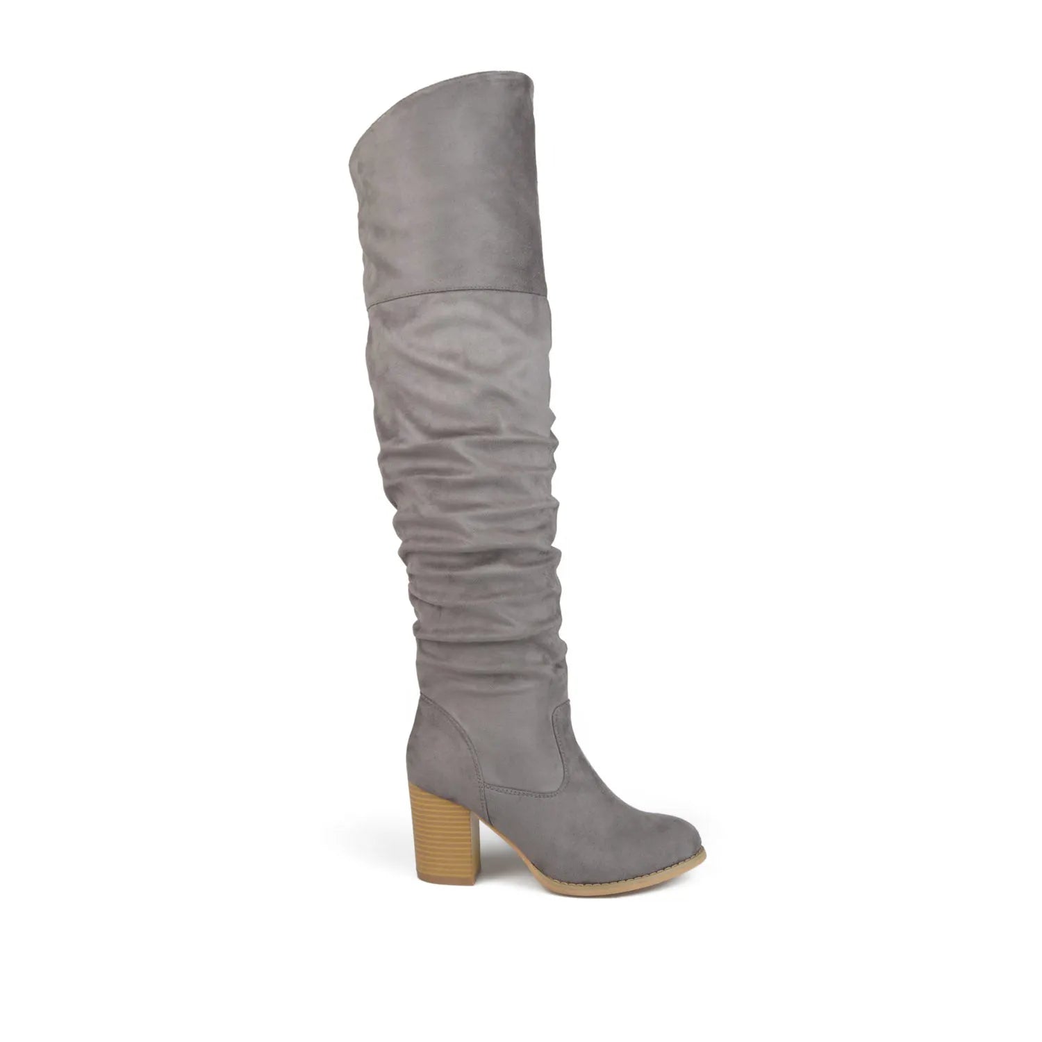 Grey Faux Suede