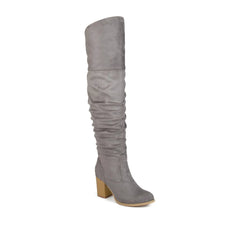 Grey Faux Suede