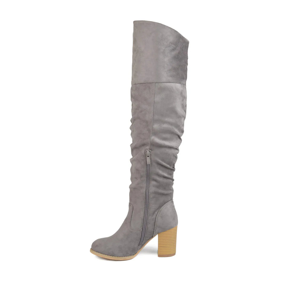 Grey Faux Suede