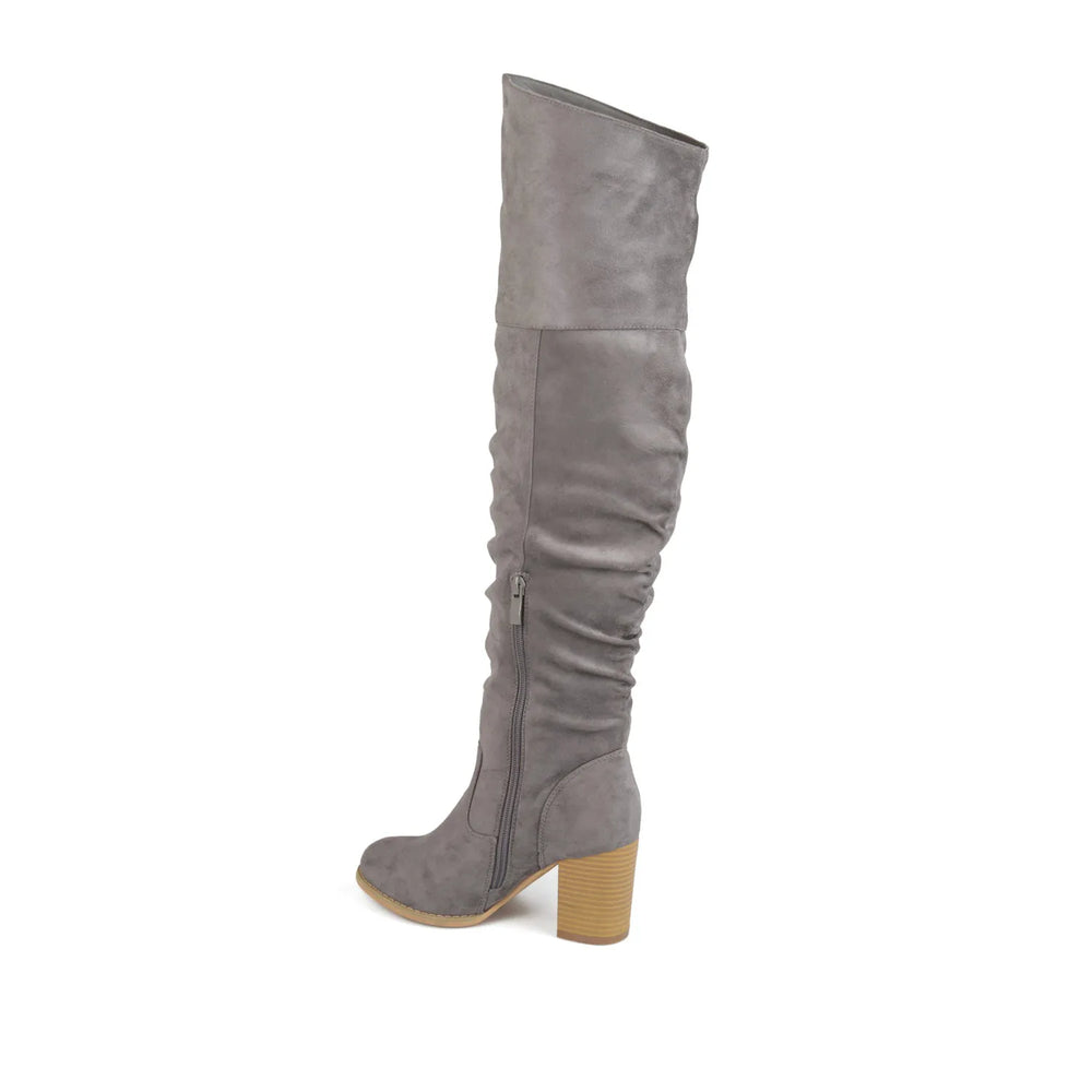 Grey Faux Suede