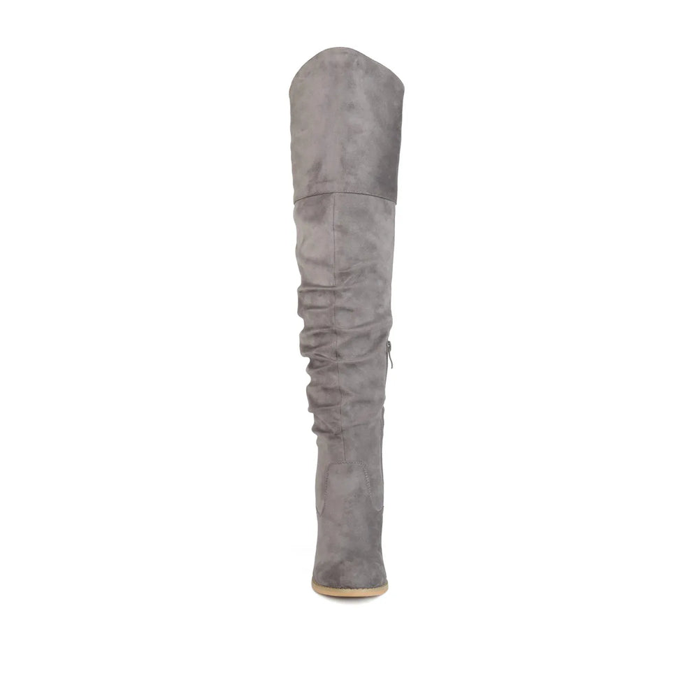Grey Faux Suede