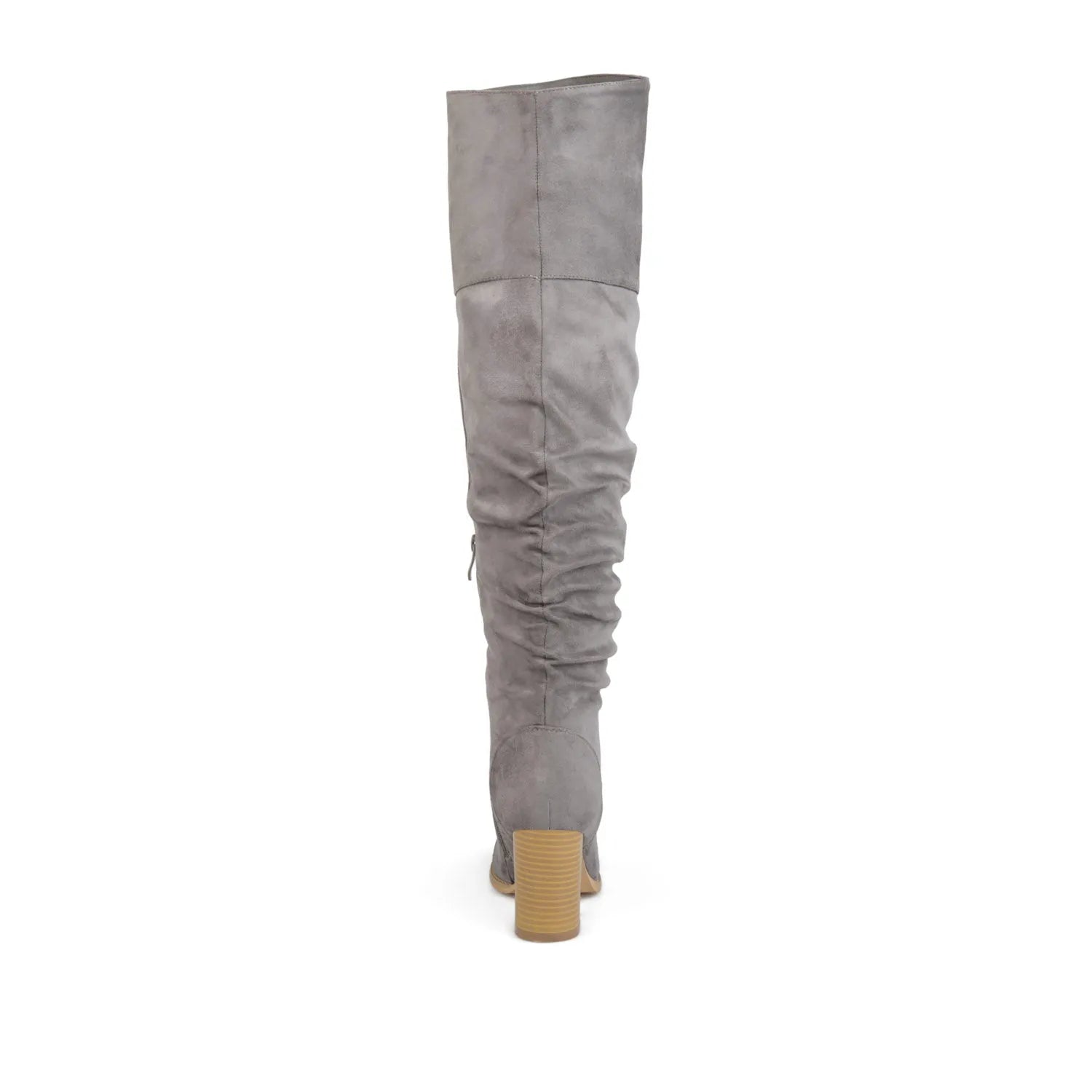 Grey Faux Suede