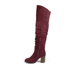 Wine Faux Suede
