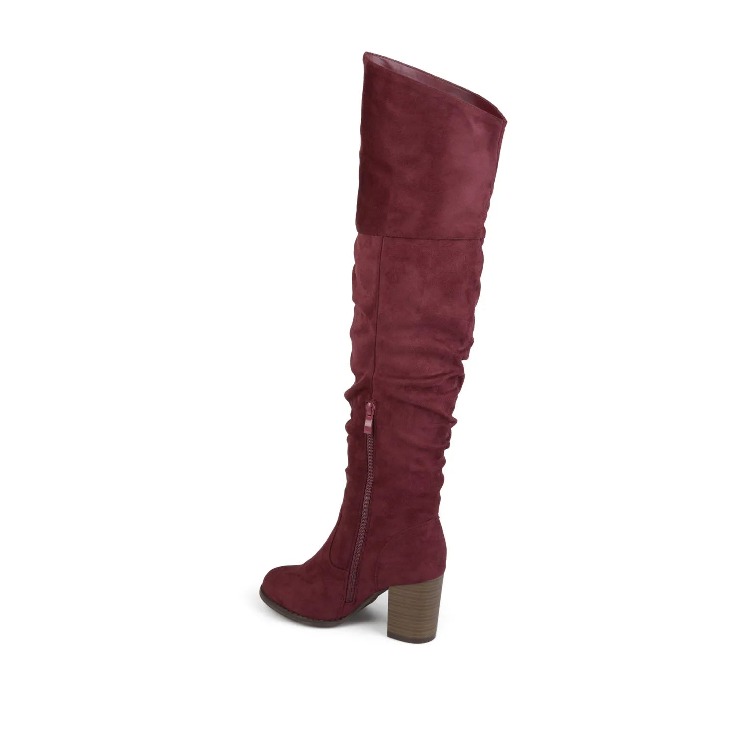 Wine Faux Suede