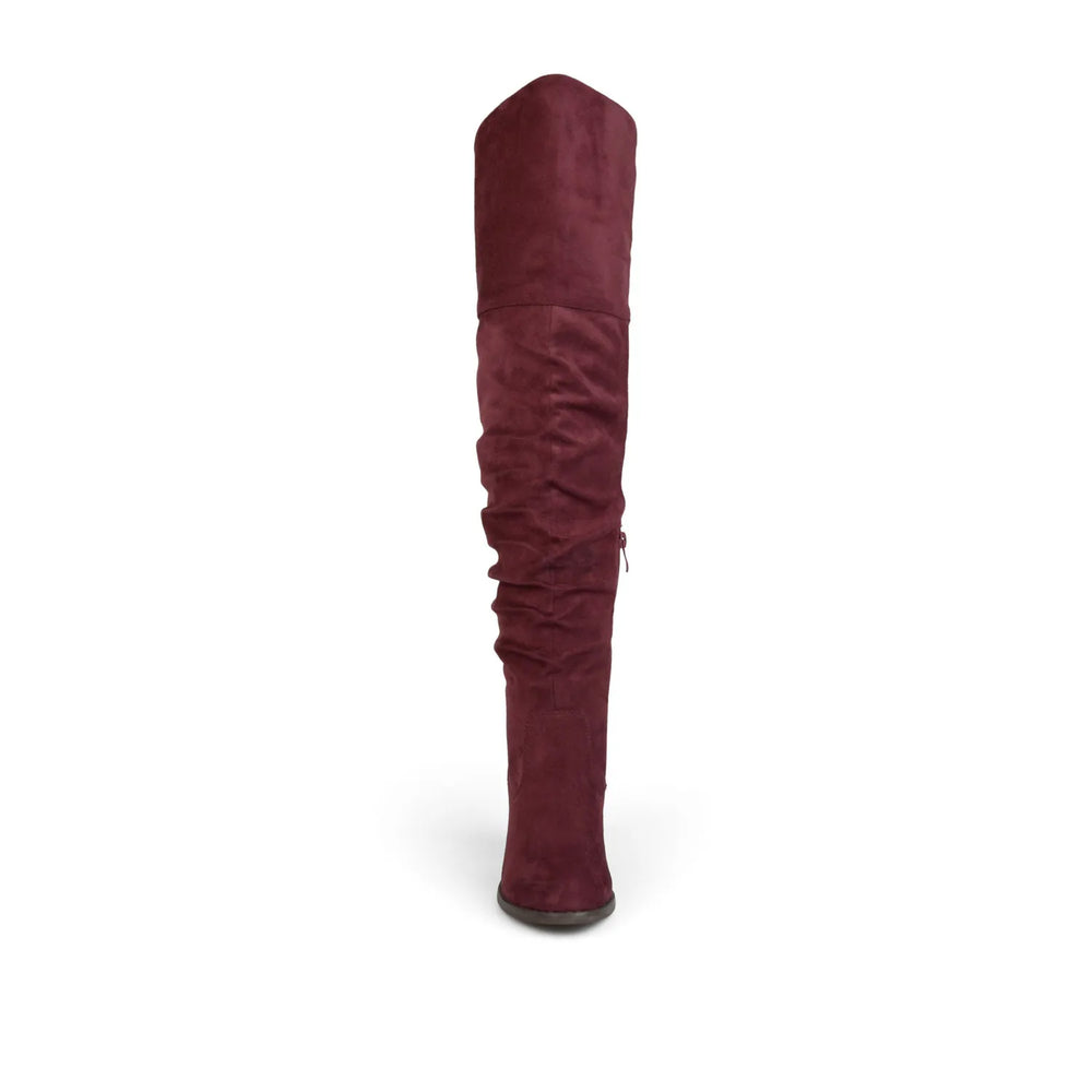 Wine Faux Suede