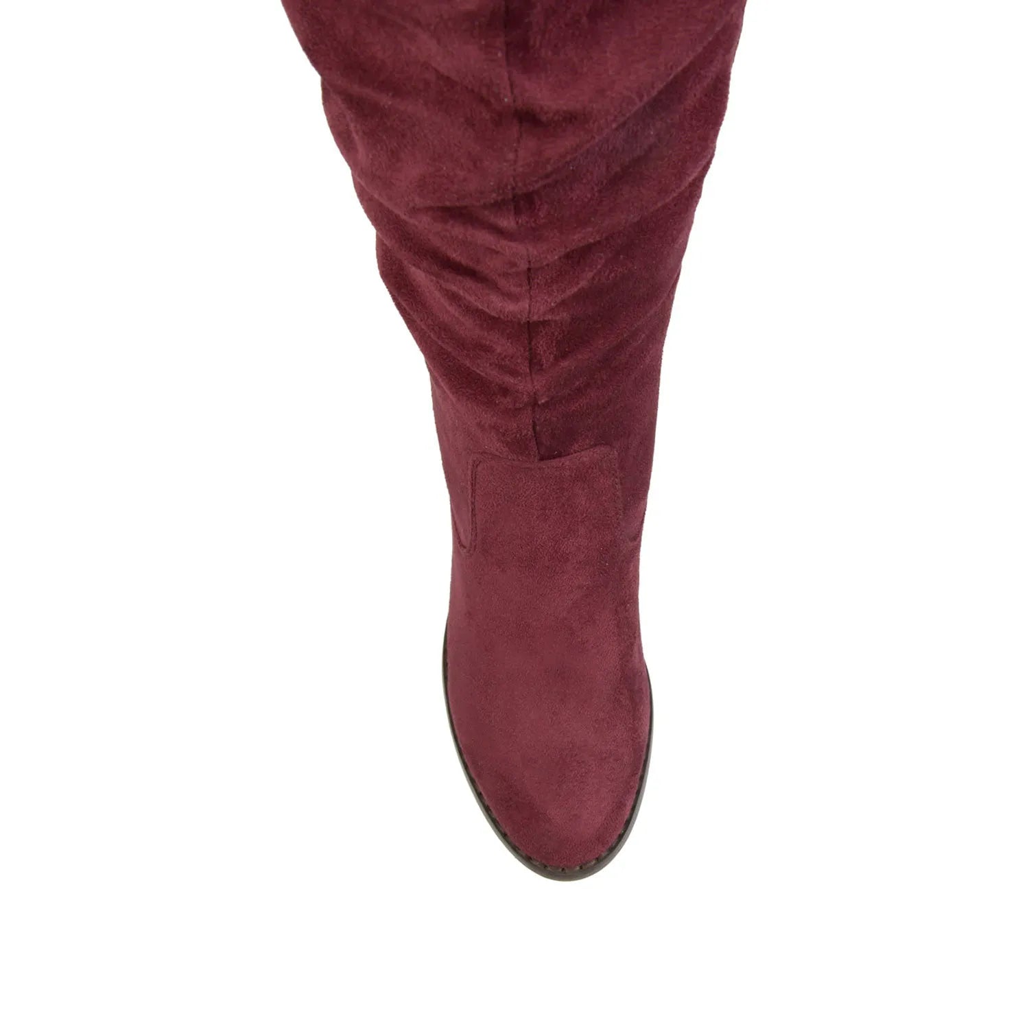Wine Faux Suede