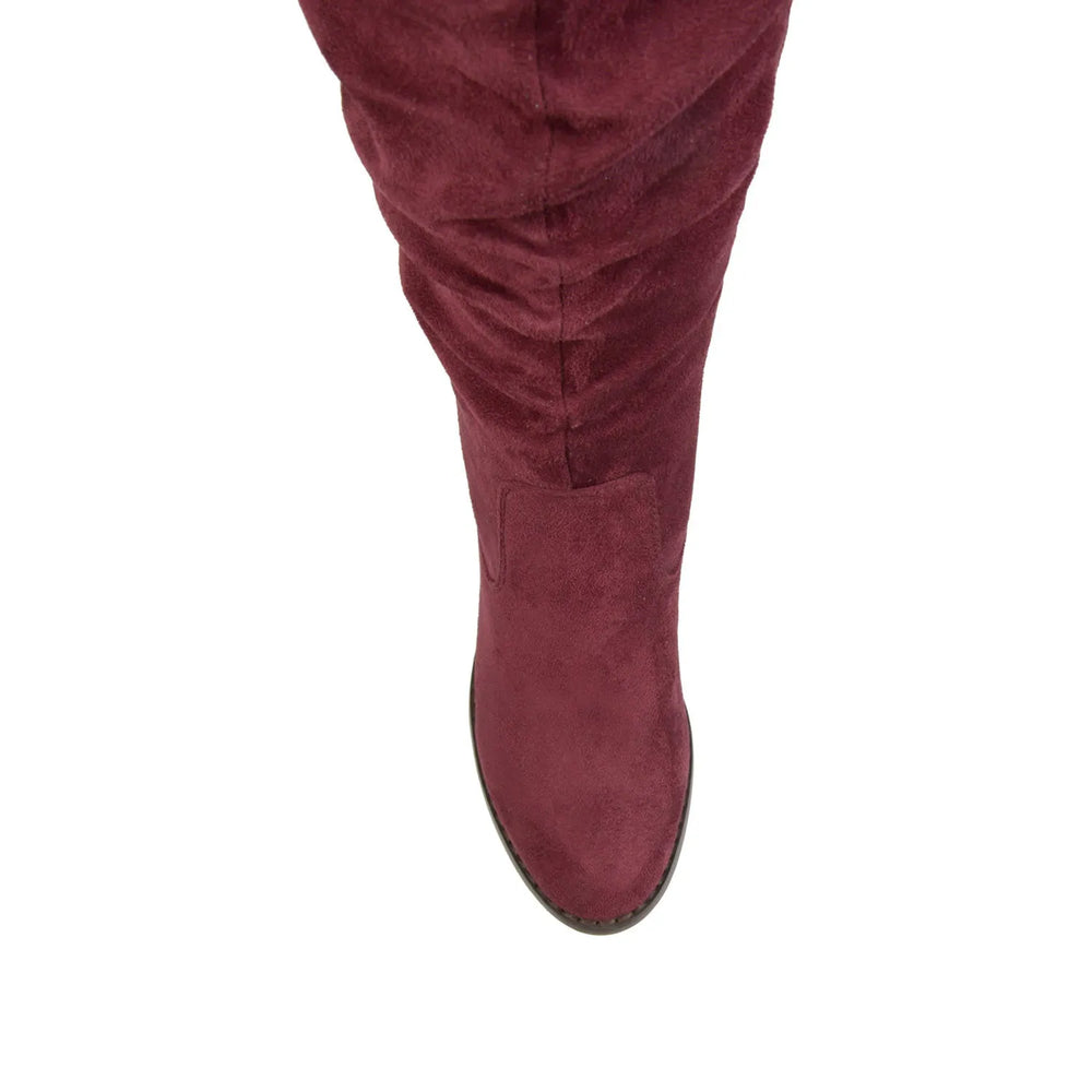 Wine Faux Suede