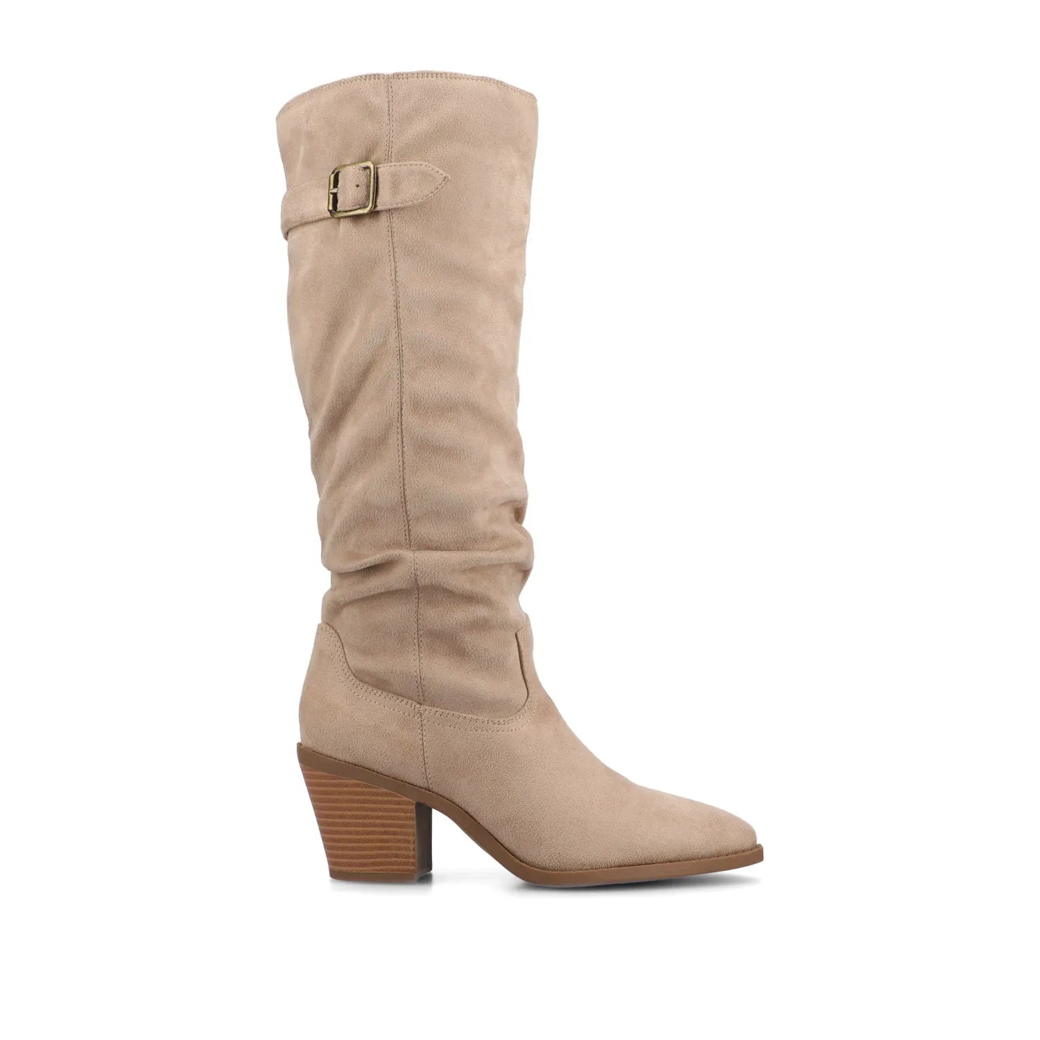 Kaleah Wide Calf Slouchy Knee-High Boot - Taupe