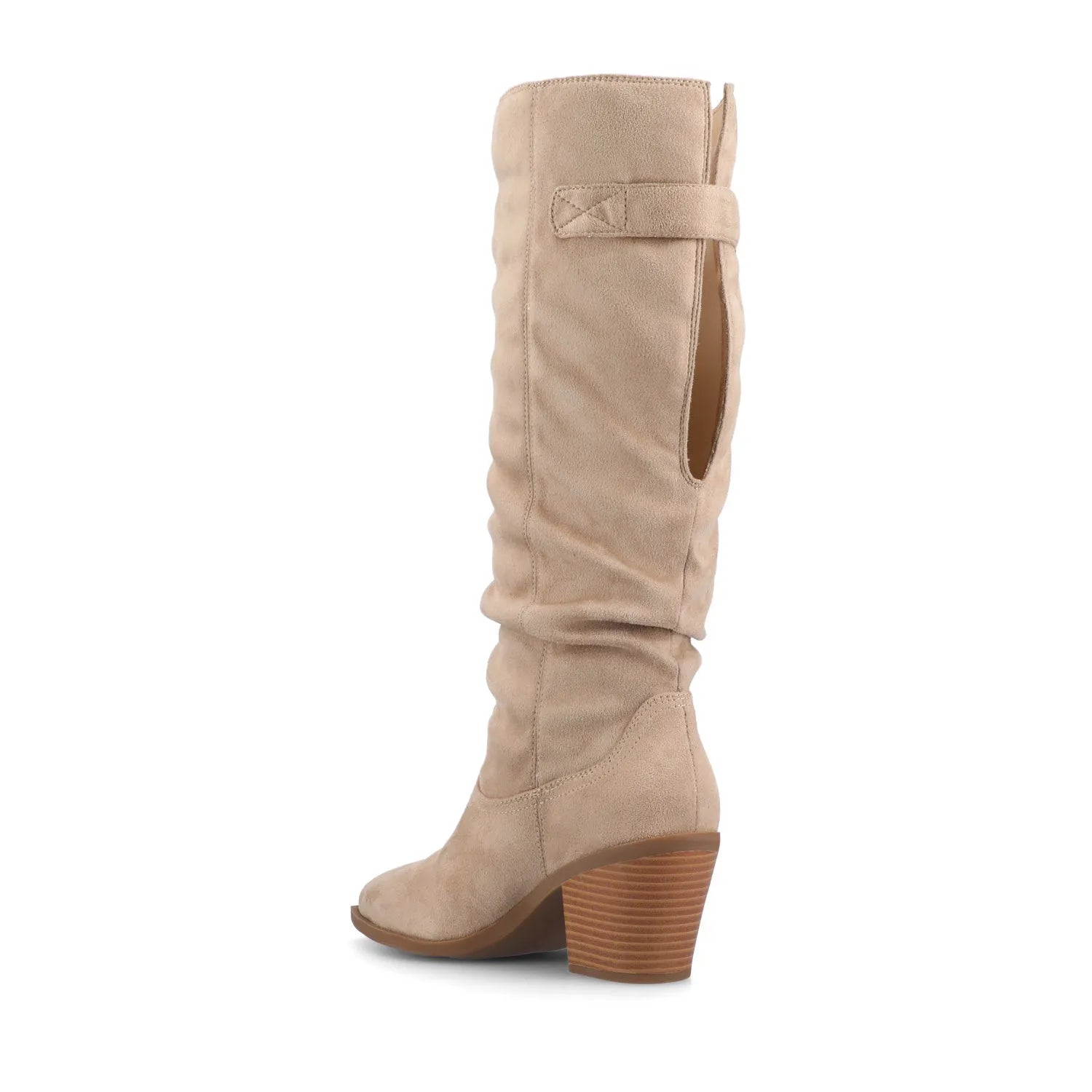 Kaleah Wide Calf Slouchy Knee-High Boot - Taupe