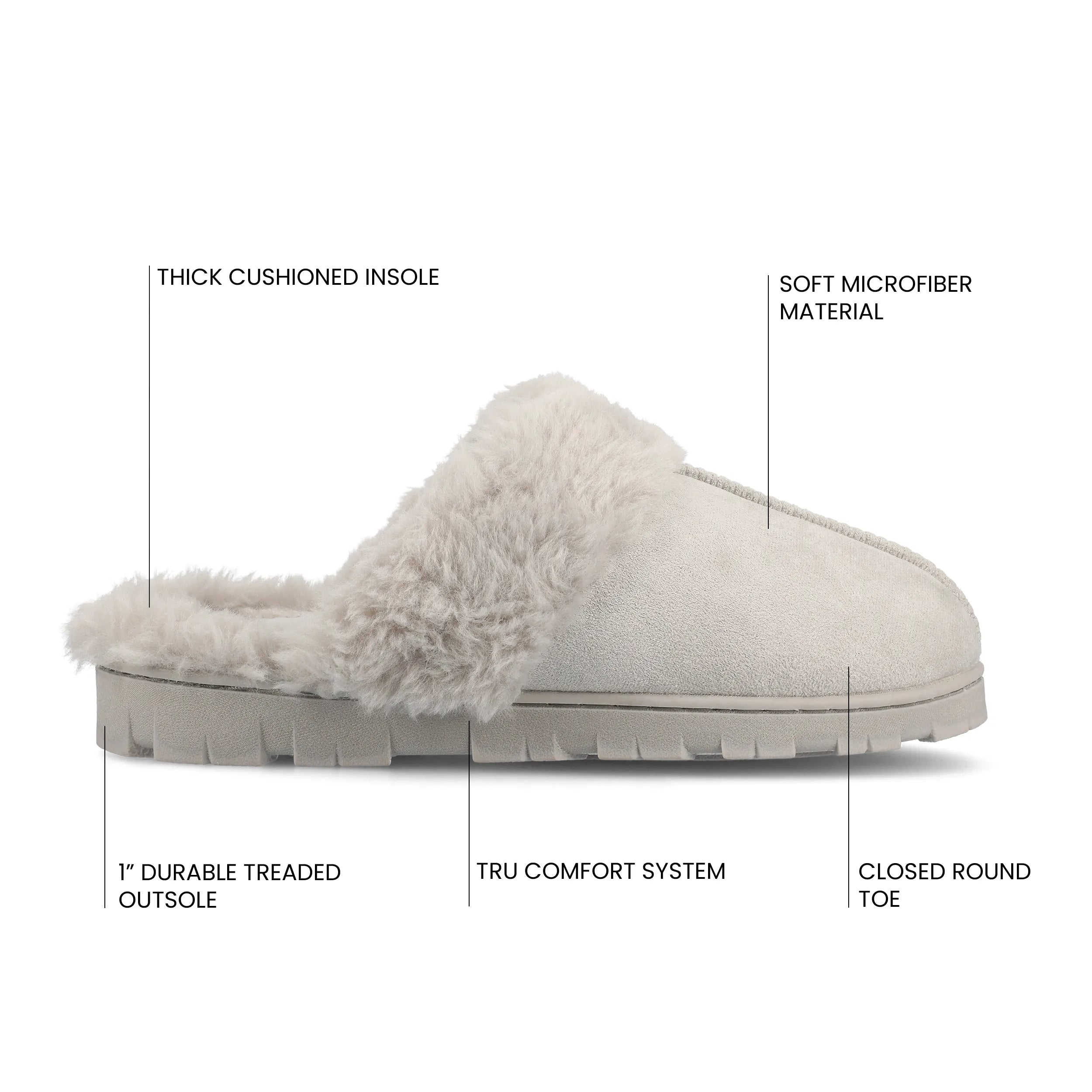 Grey Faux Suede