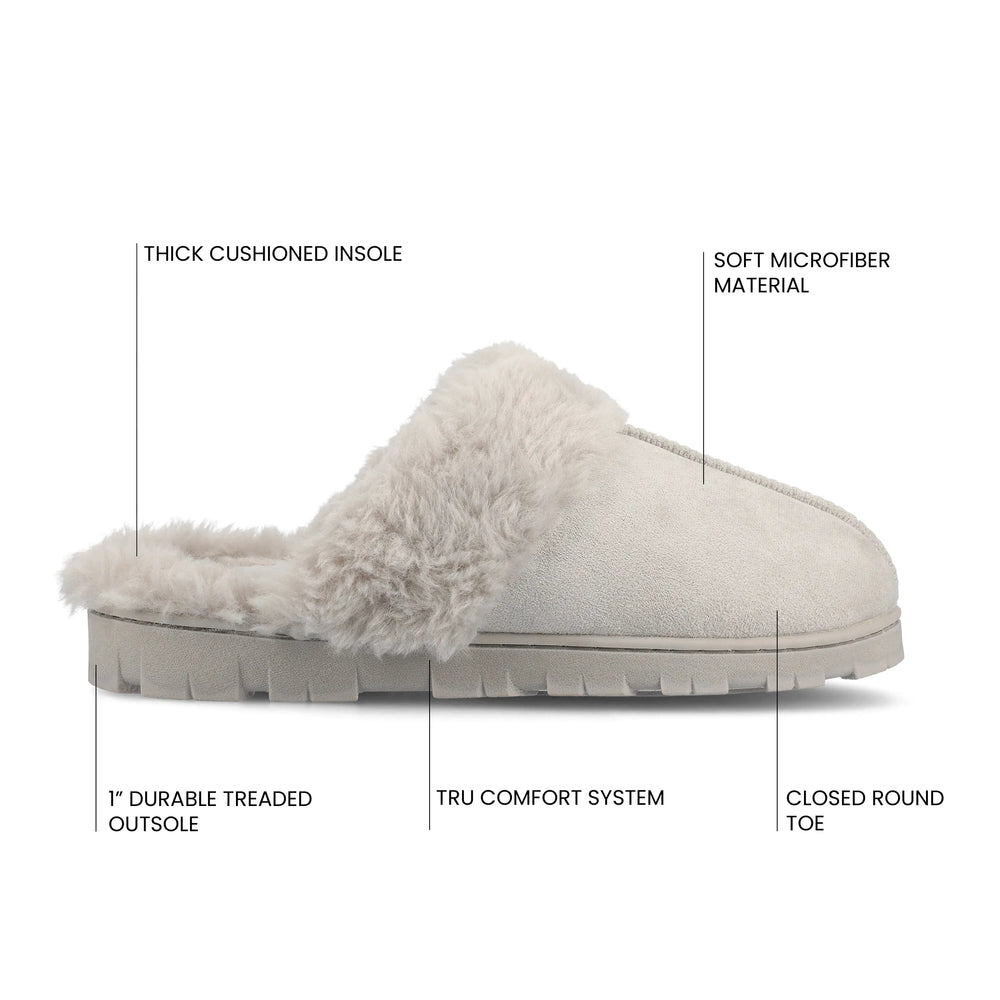Grey Faux Suede