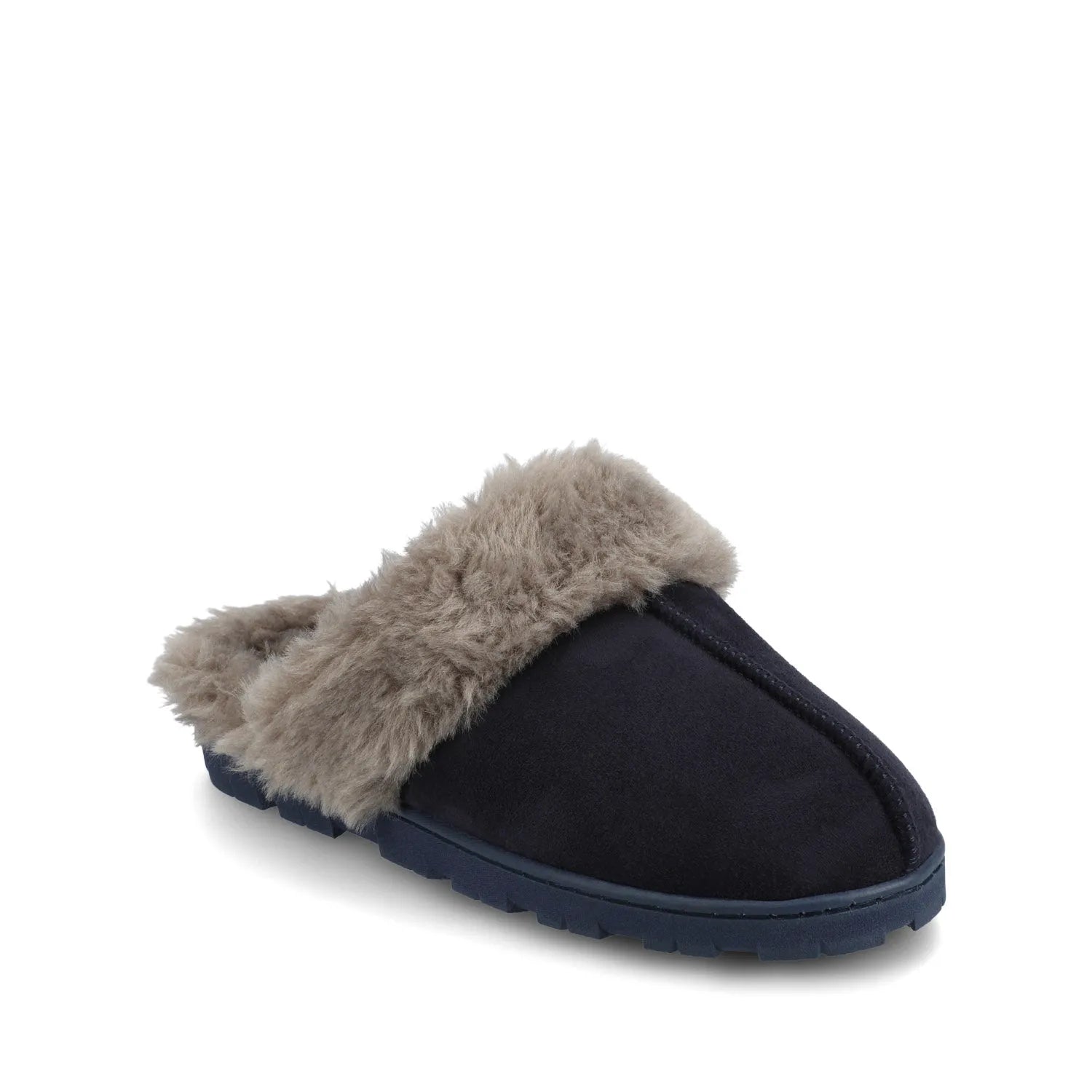 Navy Faux Suede