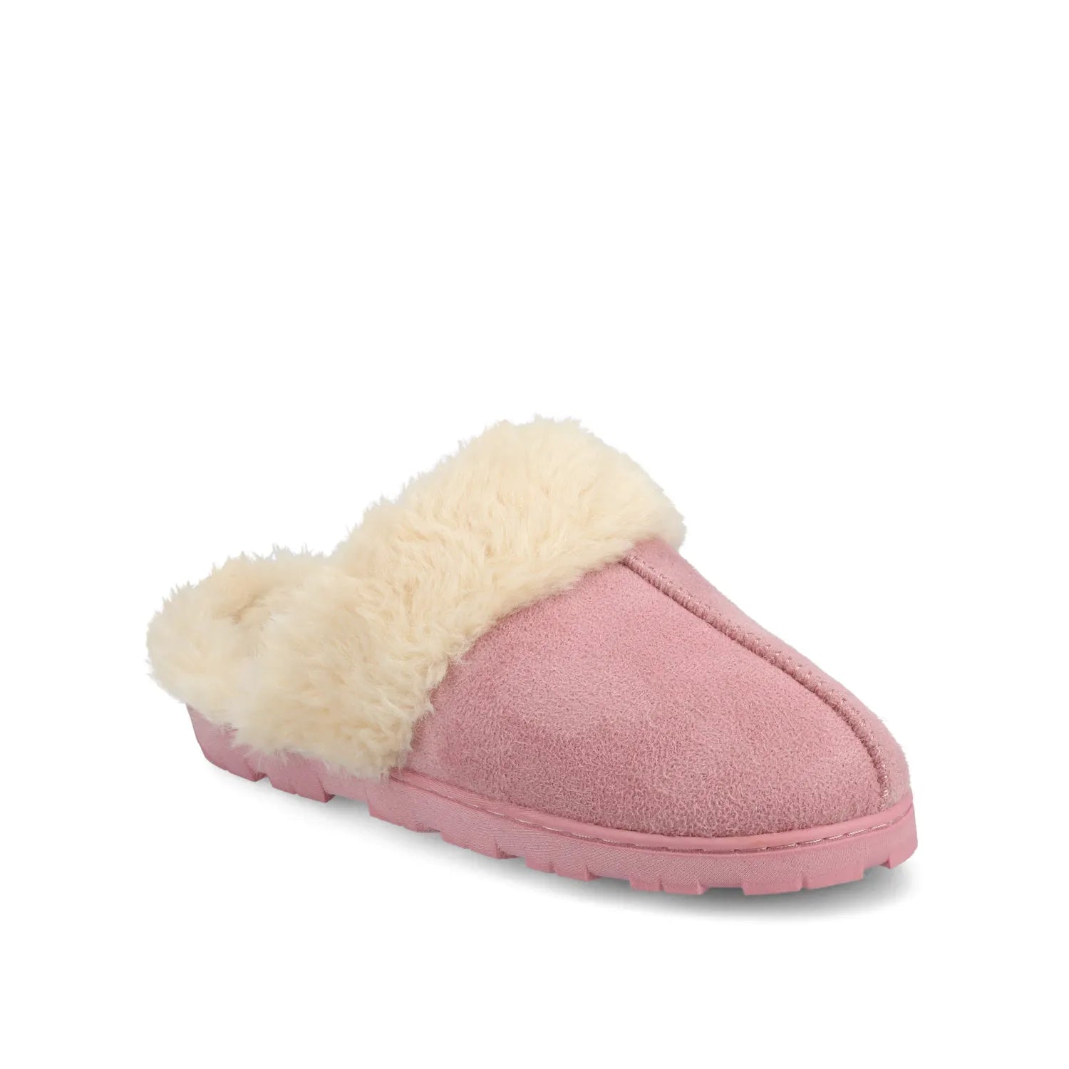 Pink Faux Suede