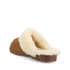 KALLI SLIPPERS IN FAUX SUEDE - Tan