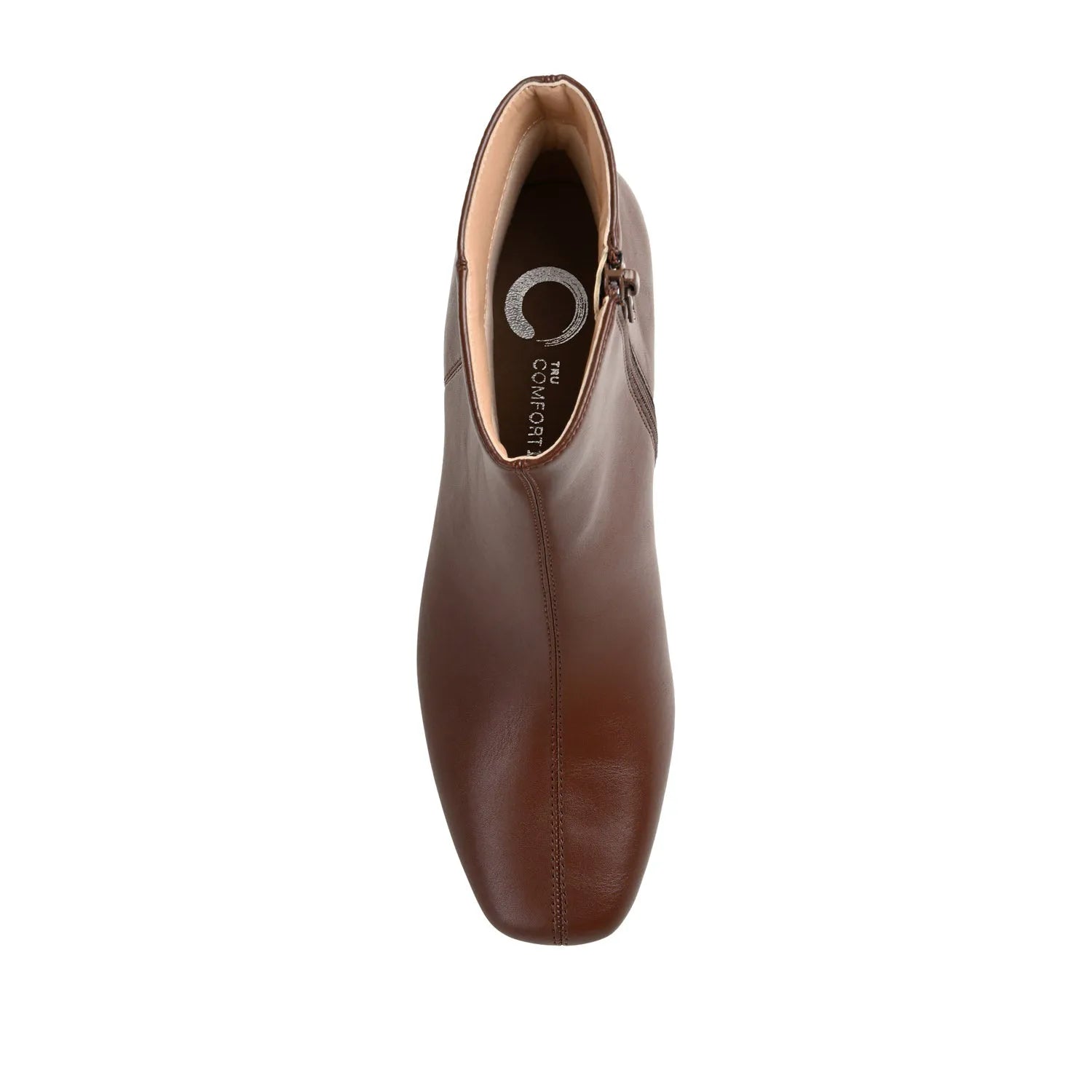 KELSSA Pointed Toe Booties in Vegan Leather - Brown