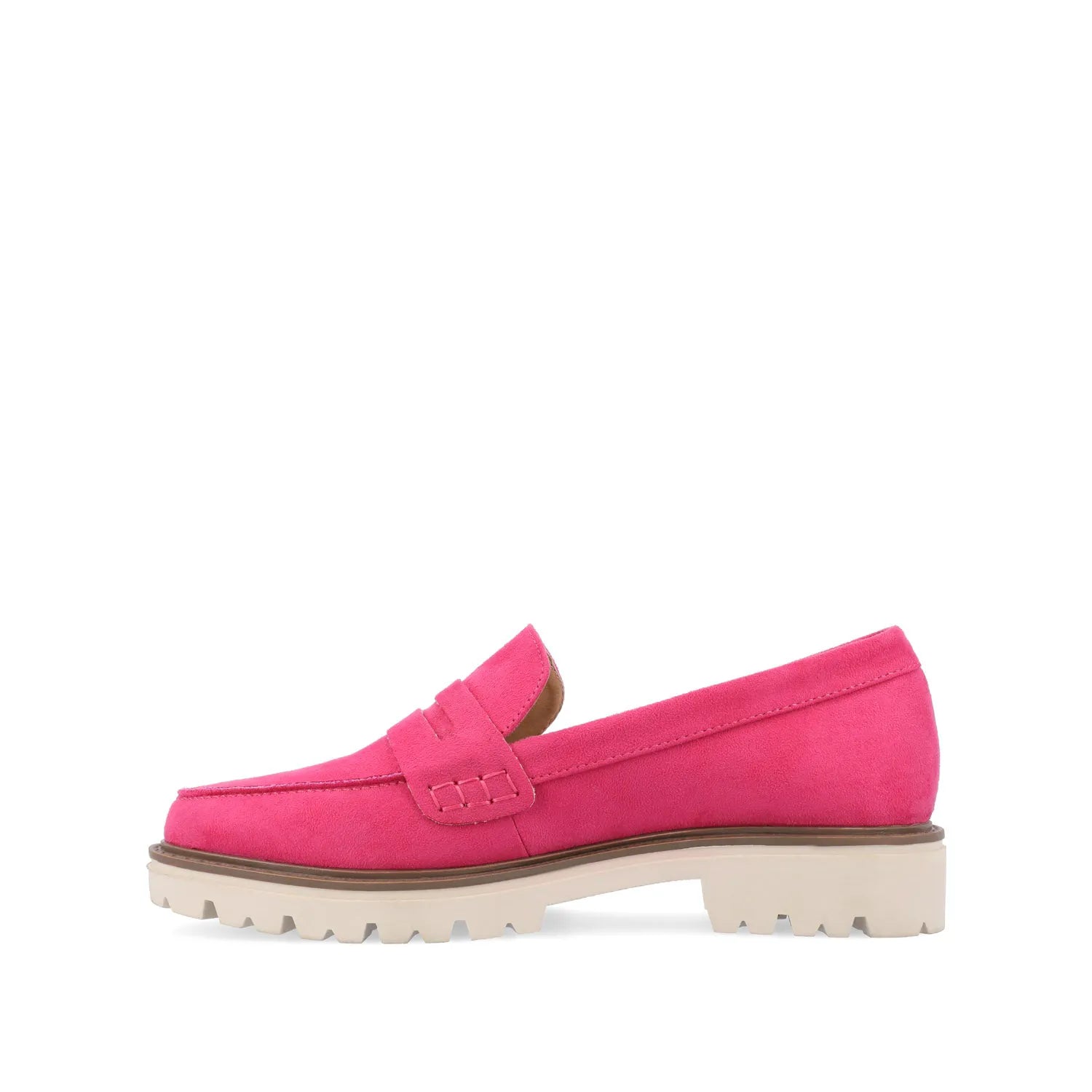 Pink Faux Suede