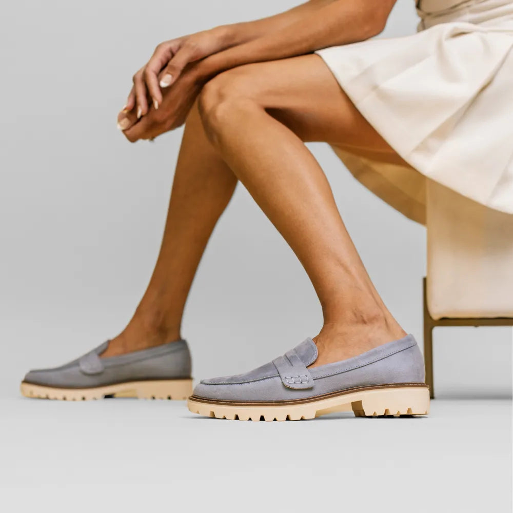 Light Blue Faux Suede