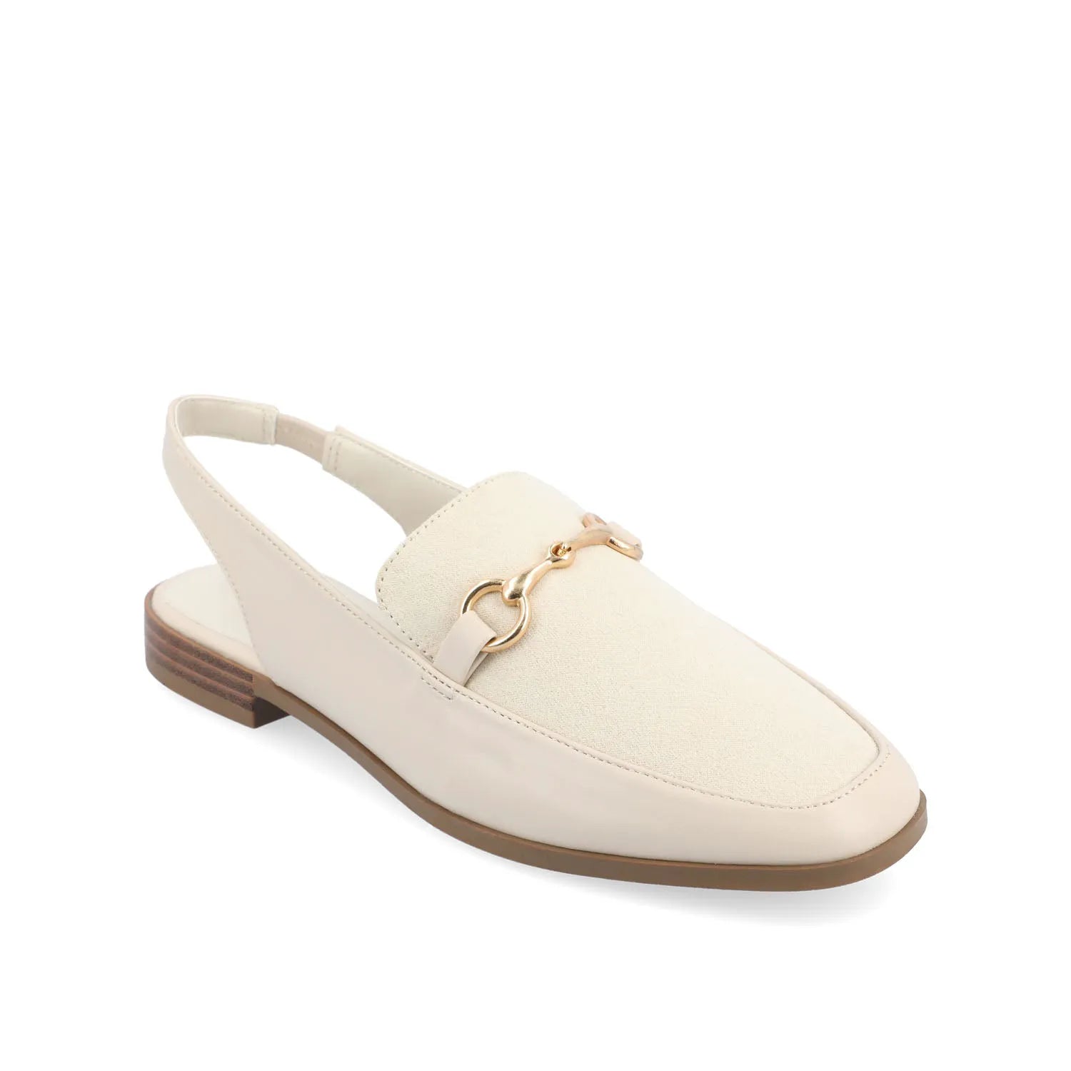 Lainey Loafer Flats in Vegan Leather - Off White