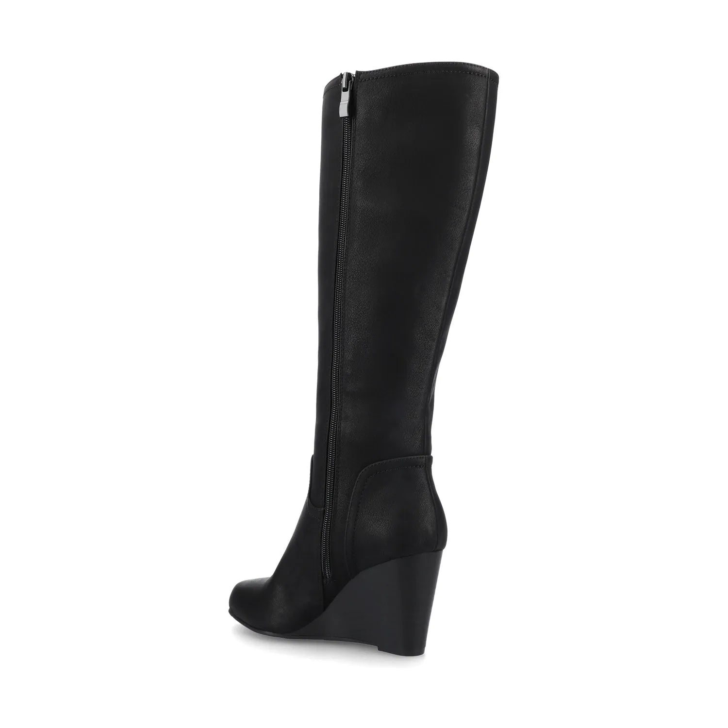 Langly Knee-High Boots in Vegan Leather - Black
