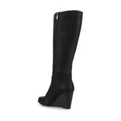Langly Knee-High Boots in Vegan Leather - Black