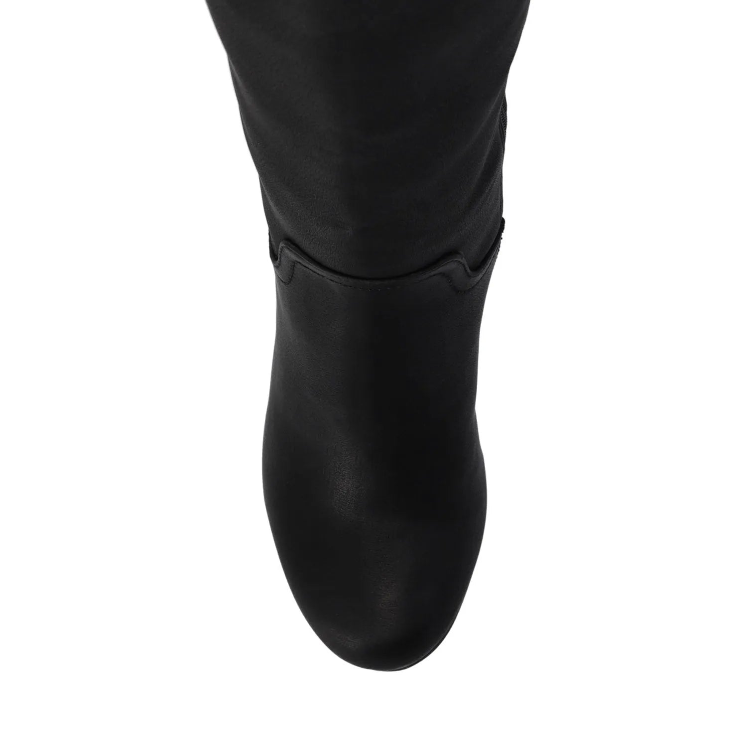 Langly Knee-High Boots in Vegan Leather - Black