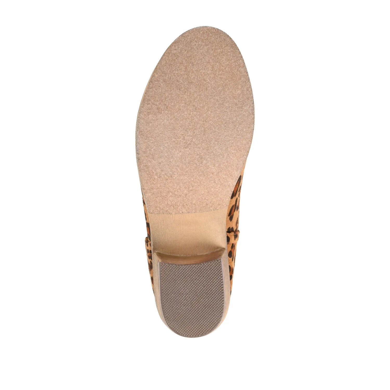LIVVY Zip-Up Booties in Faux Suede - Leopard Print