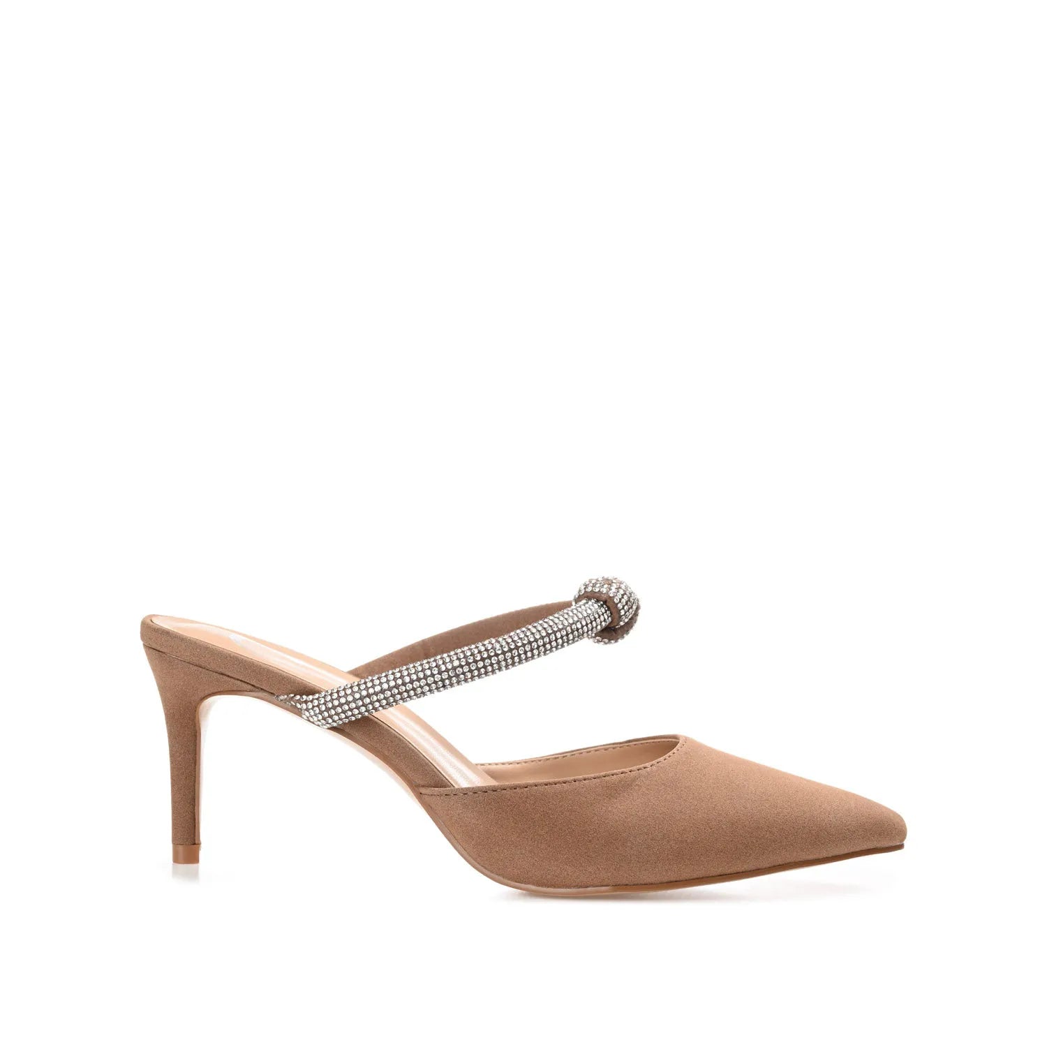 LUNNA STILETTO HEEL MULES IN WIDE - Brown