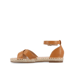 Lyddia Espadrille Sandals in Vegan Leather - Cognac