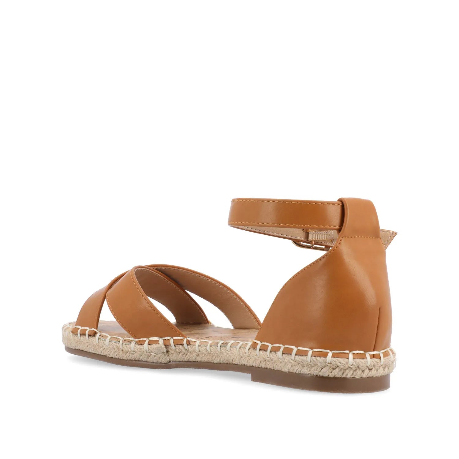 Lyddia Espadrille Sandals in Vegan Leather - Cognac
