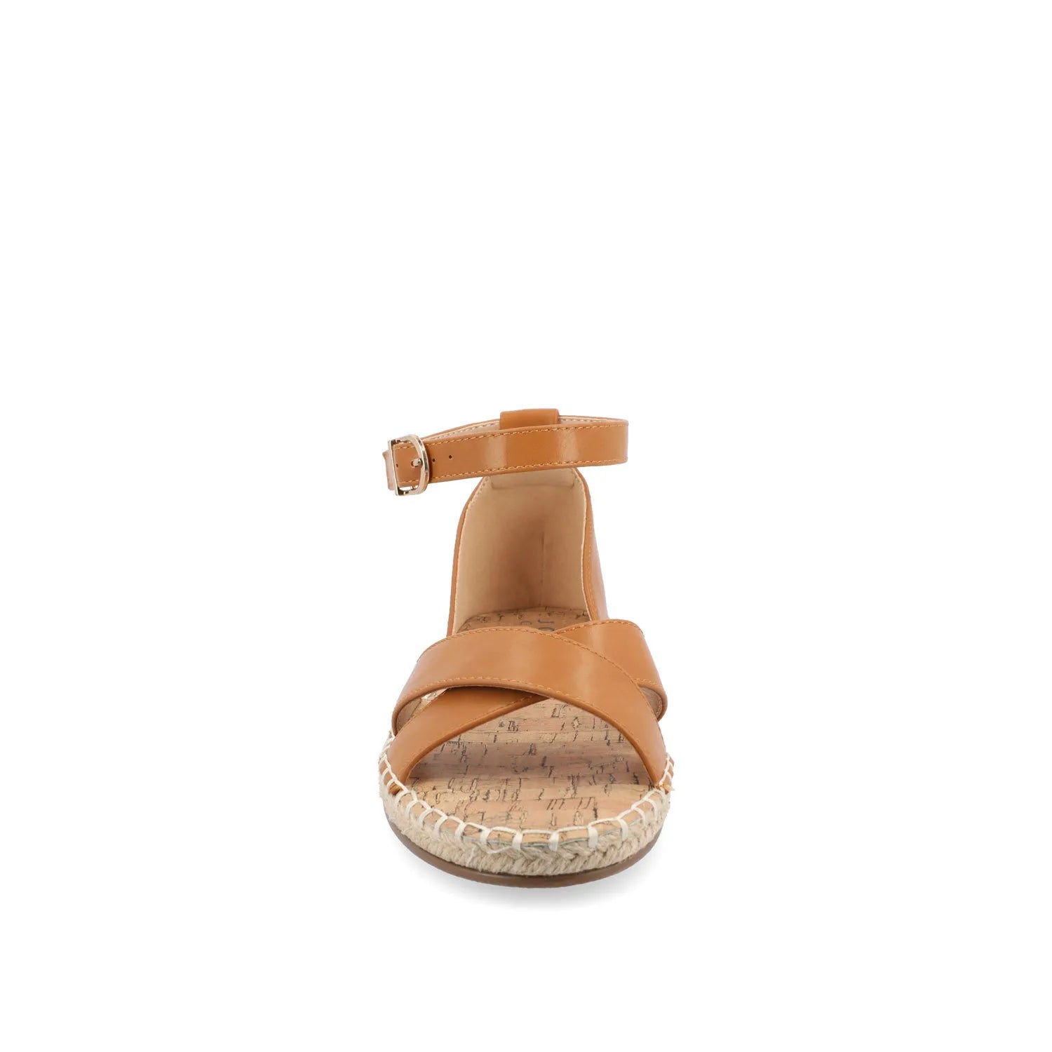 Lyddia Espadrille Sandals in Wide - Cognac