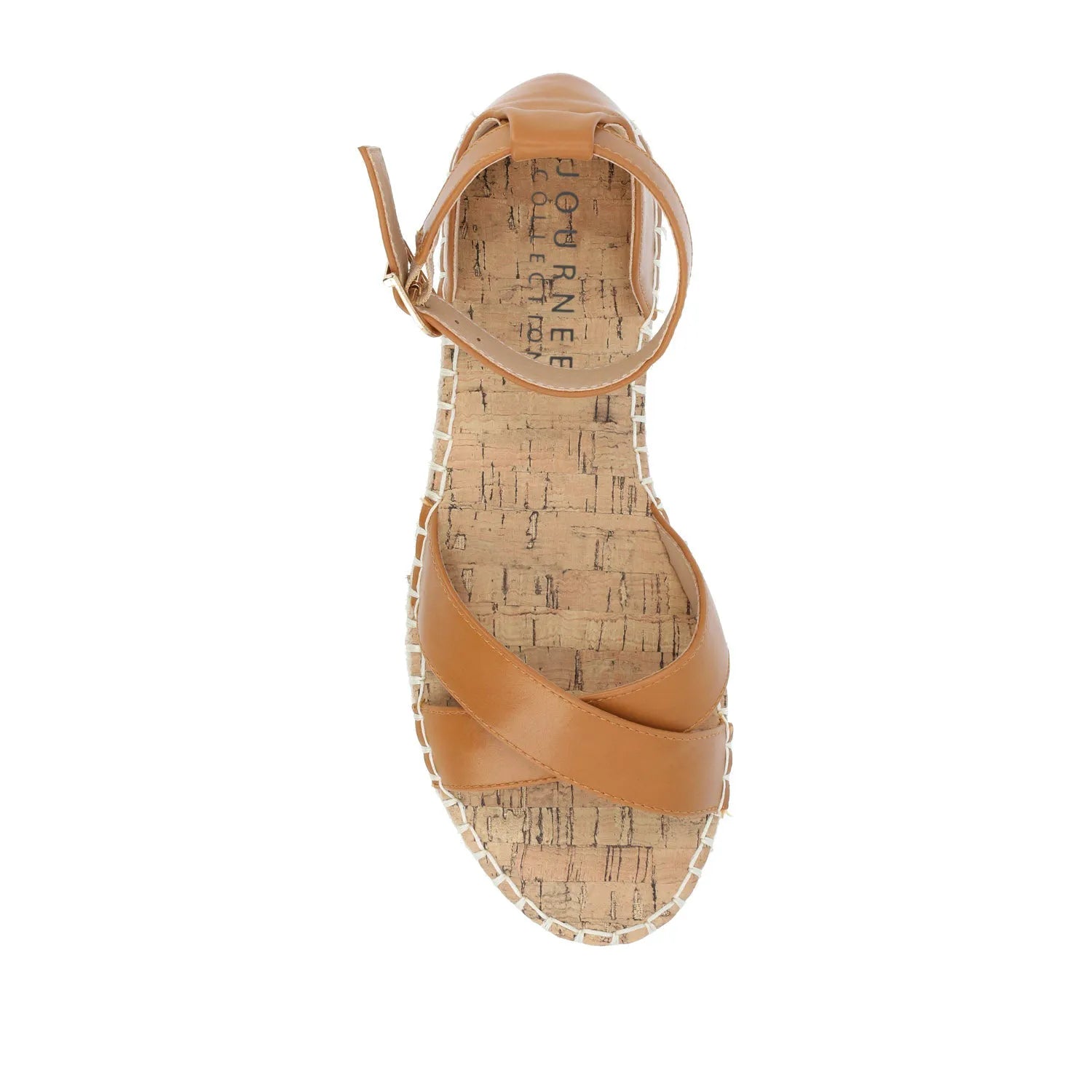 Lyddia Espadrille Sandals in Vegan Leather - Cognac
