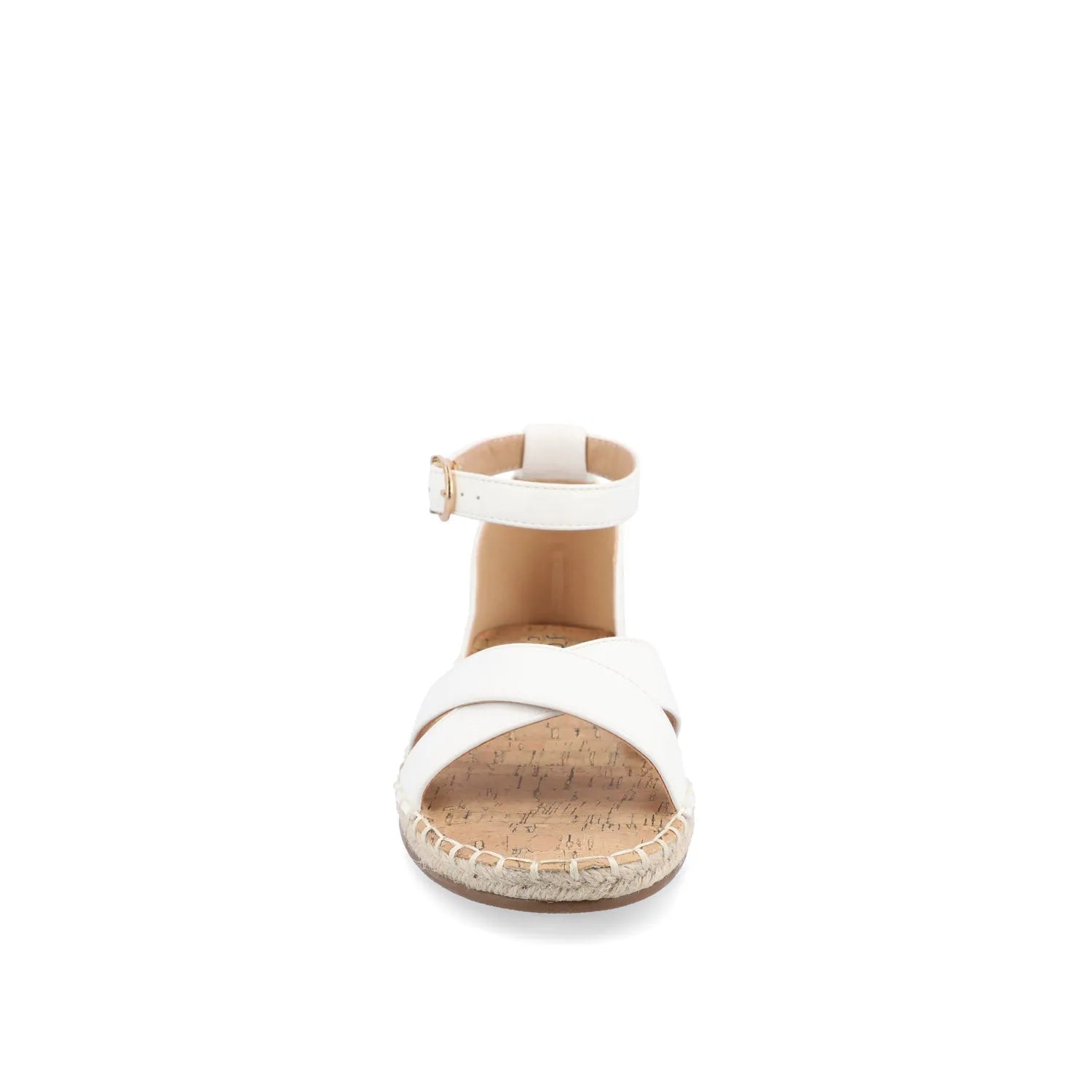 LYDDIA Espadrille Sandals in Wide - White