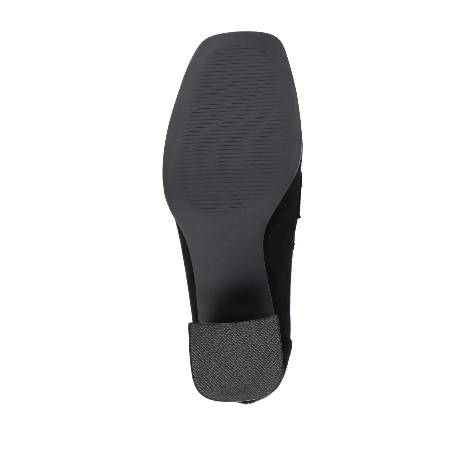 Malleah Wide Block Heel Loafers - Black