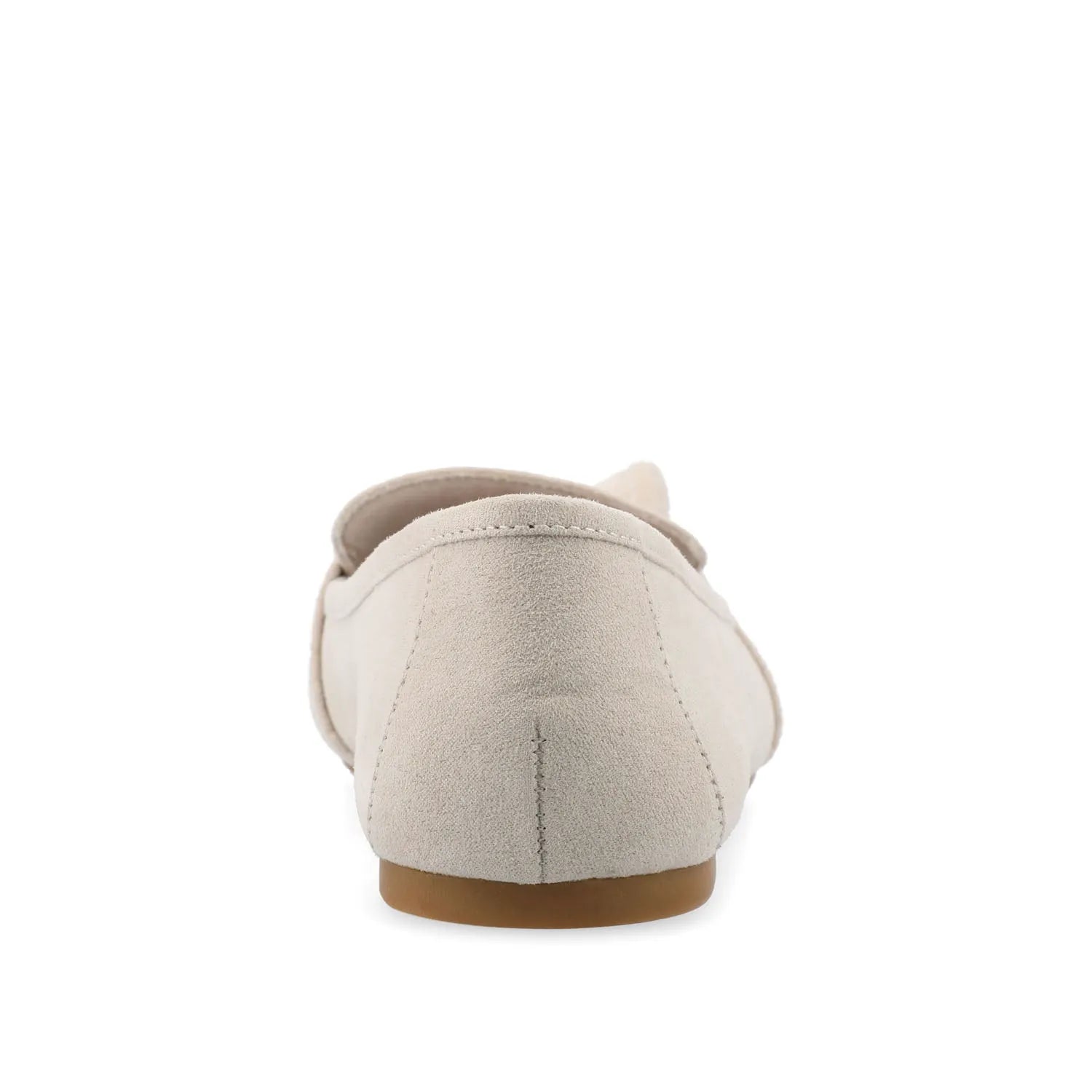Marci Loafer Flats in Faux Suede - Bone