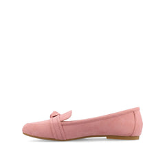 MARCI LOAFER FLATS IN FAUX SUEDE - Blush