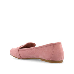 MARCI LOAFER FLATS IN FAUX SUEDE - Blush